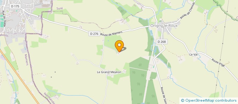 localisation de l'entreprise MONSIEUR FRANCOIS BEUVE à ORIGNY-LE-ROUX