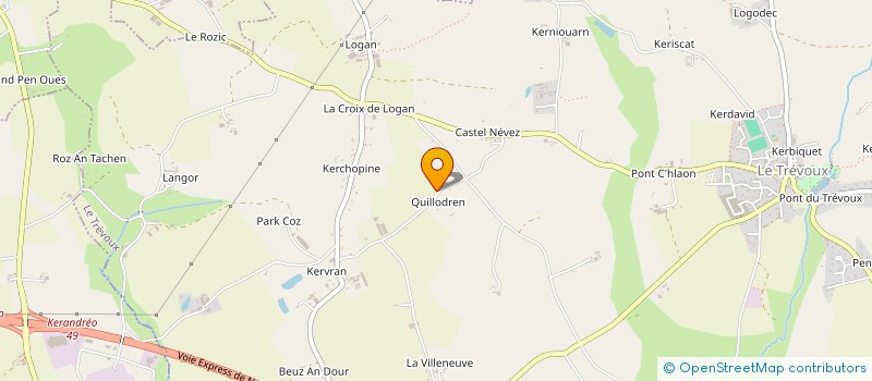 localisation de l'entreprise MONSIEUR FRANCOIS BEVAN  LE TREVOUX