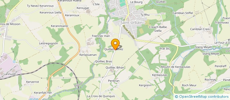 localisation de l'entreprise MONSIEUR FRANCOIS BILLANT  SAINT-URBAIN