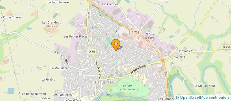 localisation de l'entreprise MONSIEUR FRANCOIS BIOTTEAU  BEAUPREAU-EN-MAUGES