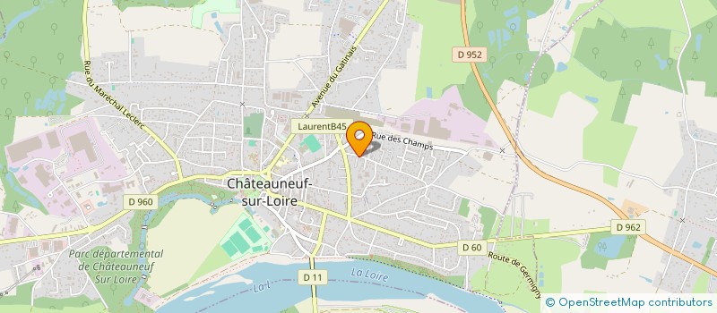 localisation de l'entreprise MONSIEUR FRANCOIS BISIAUX à CHATEAUNEUF-SUR-LOIRE