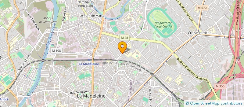 localisation de l'entreprise MONSIEUR FRANCOIS BIZOT à MARCQ-EN-BARŒUL