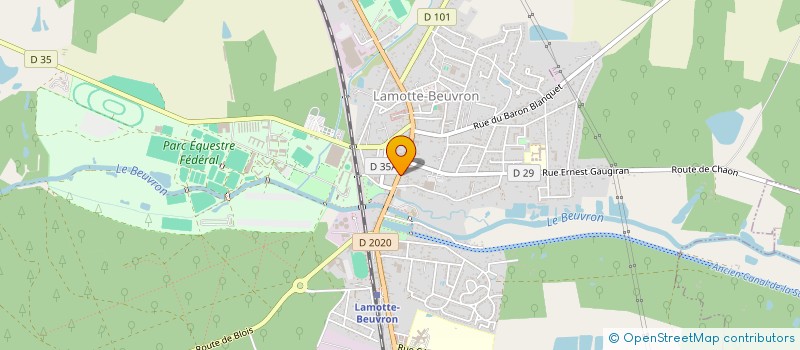 localisation de l'entreprise MONSIEUR FRANCOIS BLANCHET  LAMOTTE-BEUVRON