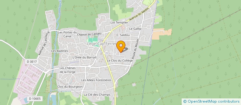 localisation de l'entreprise MONSIEUR FRANCOIS BLANCHET  LEGE-CAP-FERRET