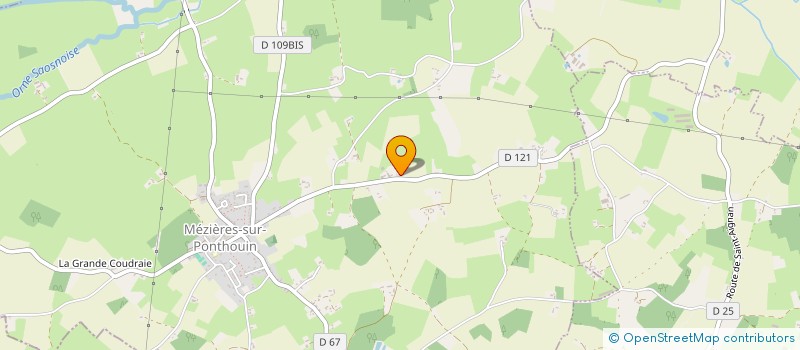 localisation de l'entreprise MONSIEUR FRANCOIS BLIN  MEZIERES SUR PONTHOUIN