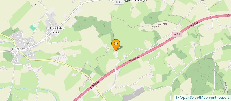 localisation de l'entreprise MONSIEUR FRANCOIS BLIN  COURGENARD