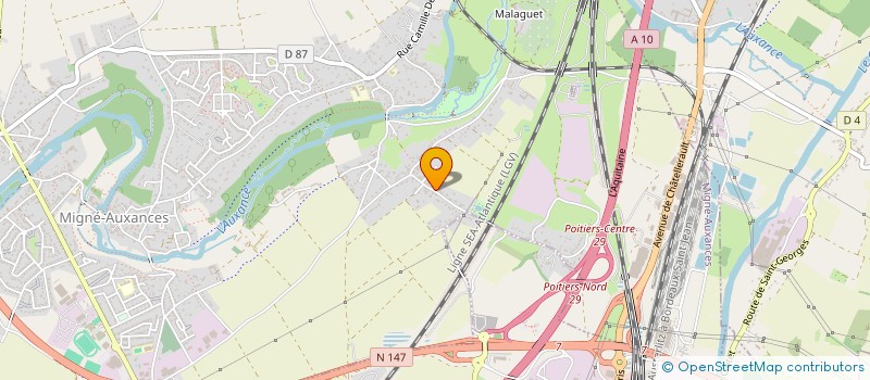 localisation de l'entreprise MONSIEUR FRANCOIS BLOT  MIGNE-AUXANCES