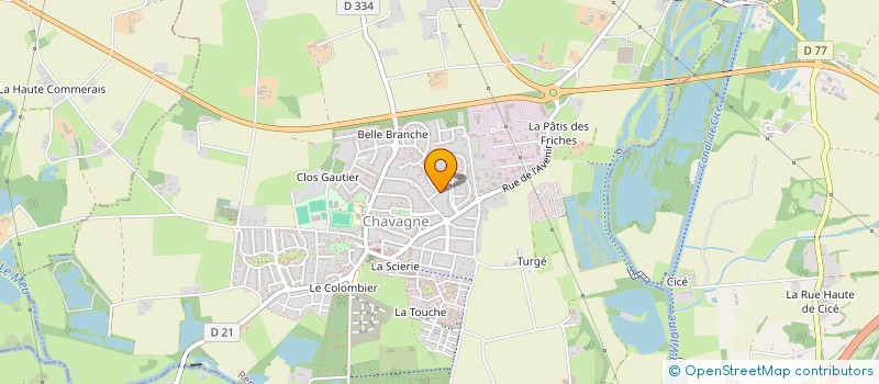 localisation de l'entreprise MONSIEUR FRANCOIS BLUTEAU  CHAVAGNE