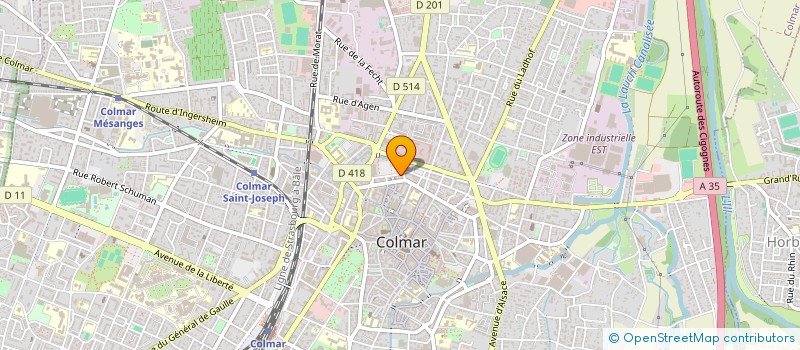 localisation de l'entreprise MONSIEUR FRANCOIS BODEIN  COLMAR