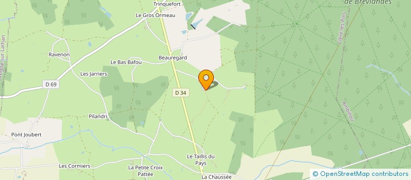 localisation de l'entreprise MONSIEUR FRANCOIS BODIN  CLERE-LES-PINS