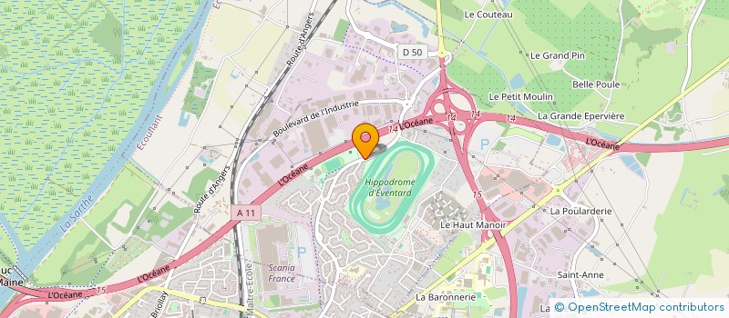 localisation de l'entreprise MONSIEUR FRANCOIS BOILEAU  ECOUFLANT