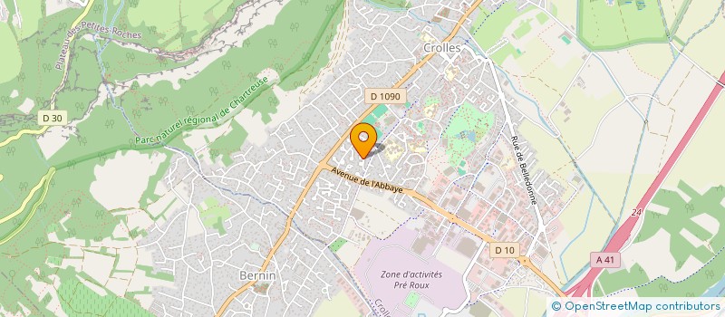 localisation de l'entreprise MONSIEUR FRANCOIS BOILLOT  CROLLES