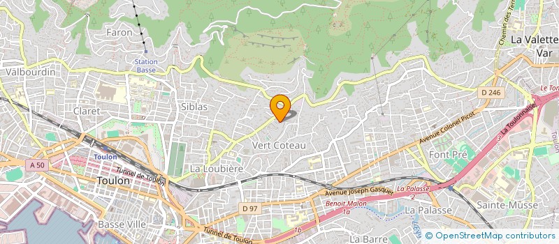 localisation de l'entreprise MONSIEUR FRANCOIS BOISTARD  TOULON