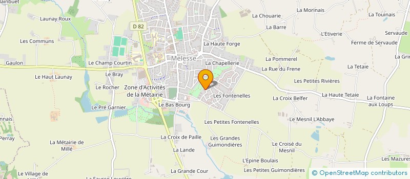 localisation de l'entreprise MONSIEUR FRANCOIS BON  MELESSE