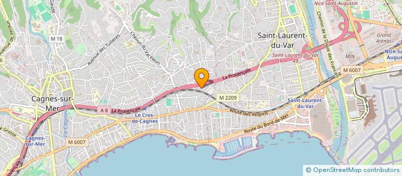 localisation de l'entreprise MONSIEUR FRANCOIS BONHOMME à CAGNES-SUR-MER