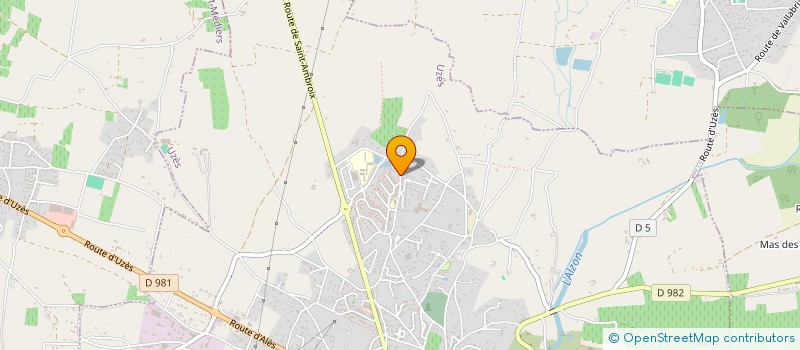 localisation de l'entreprise MONSIEUR FRANCOIS BONJOUR  UZES