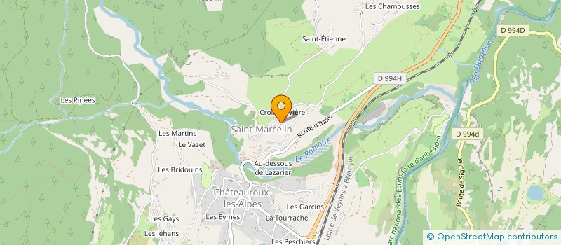 localisation de l'entreprise MONSIEUR FRANCOIS BONNABEL  CHATEAUROUX-LES-ALPES