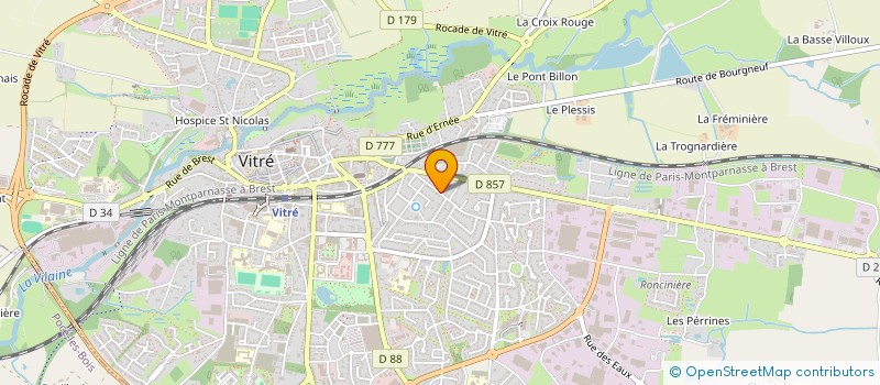 localisation de l'entreprise MONSIEUR FRANCOIS BONNAFFOUX  VITRE