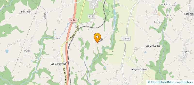 localisation de l'entreprise MONSIEUR FRANCOIS BONNEFOUS  BARAQUEVILLE