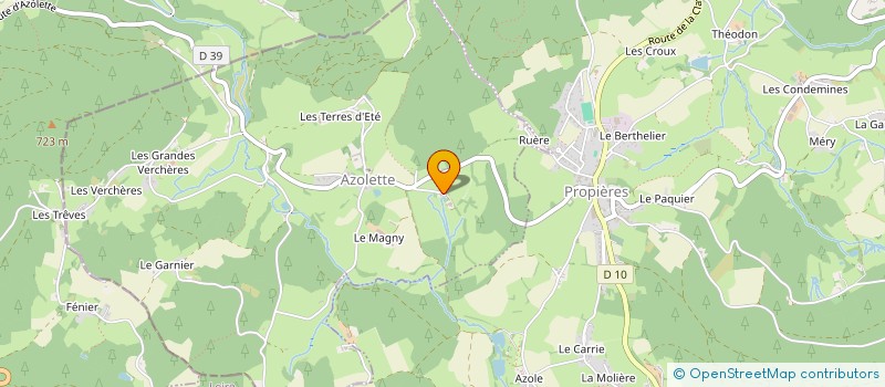 localisation de l'entreprise MONSIEUR FRANCOIS BONNETON à AZOLETTE
