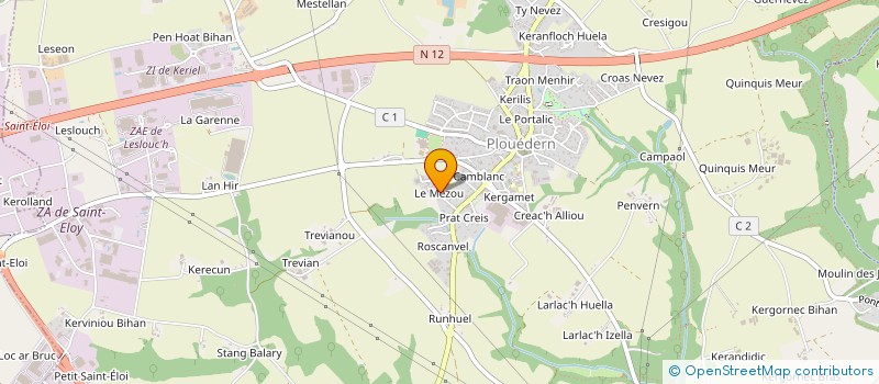 localisation de l'entreprise MONSIEUR FRANCOIS BONNIOU à PLOUEDERN