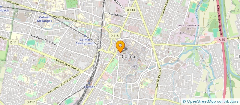 localisation de l'entreprise MONSIEUR FRANCOIS BONZOMS  COLMAR