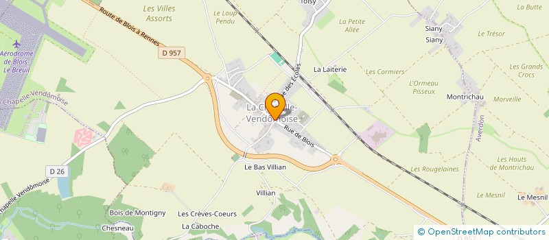 localisation de l'entreprise MONSIEUR FRANCOIS BORDE  LA CHAPELLE-VENDOMOISE