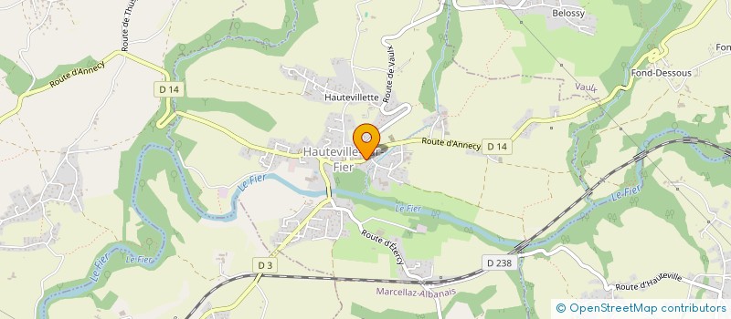 localisation de l'entreprise MONSIEUR FRANCOIS BORDERON  HAUTEVILLE-SUR-FIER