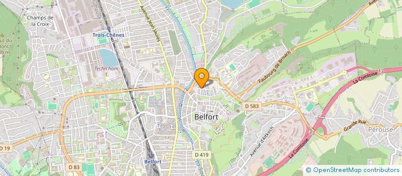 localisation de l'entreprise MONSIEUR FRANCOIS BORON  BELFORT