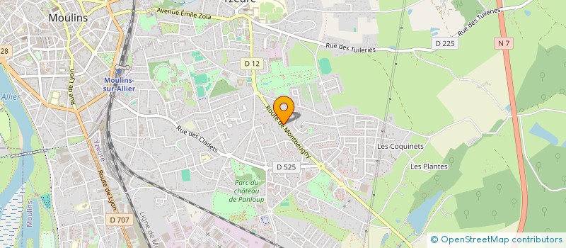 localisation de l'entreprise MONSIEUR FRANCOIS BORVAL  YZEURE