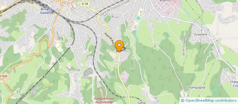 localisation de l'entreprise MONSIEUR FRANCOIS BOTET DE LACAZE  BRIVE-LA-GAILLARDE