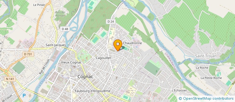 localisation de l'entreprise MONSIEUR FRANCOIS BOUBEAUD à COGNAC