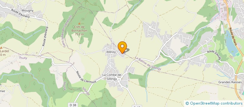 localisation de l'entreprise MONSIEUR FRANCOIS BOUDIAS  SILLINGY