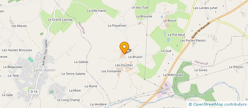 localisation de l'entreprise MONSIEUR FRANCOIS BOUGEARD  HENANSAL