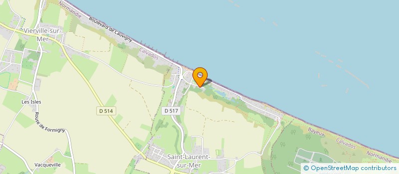 localisation de l'entreprise MONSIEUR FRANCOIS BOUGEARD  SAINT-LAURENT-SUR-MER