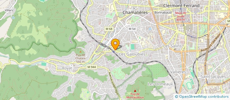 localisation de l'entreprise MONSIEUR FRANCOIS BOUQUET  CHAMALIERES