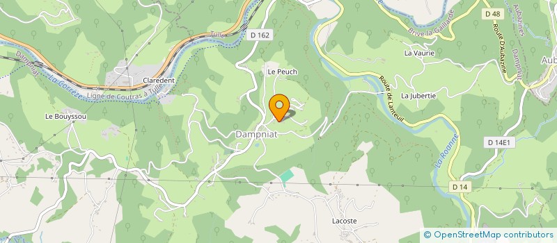 localisation de l'entreprise MONSIEUR FRANCOIS BOURGADE  TULLE