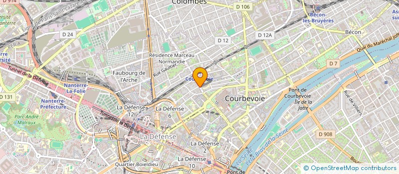 localisation de l'entreprise MONSIEUR FRANCOIS BOURKAIB à COURBEVOIE