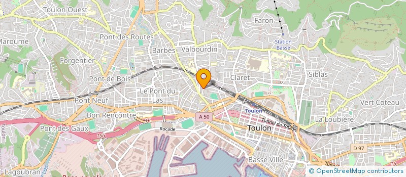 localisation de l'entreprise MONSIEUR FRANCOIS BOUYSSOU  TOULON