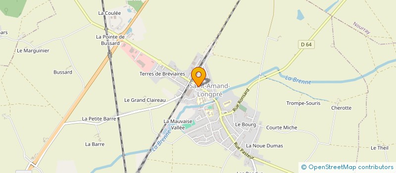 localisation de l'entreprise MONSIEUR FRANCOIS BRANLAND  SAINT-AMAND-LONGPRE