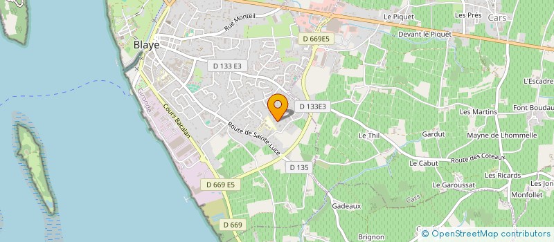 localisation de l'entreprise MONSIEUR FRANCOIS BRETTES à BLAYE