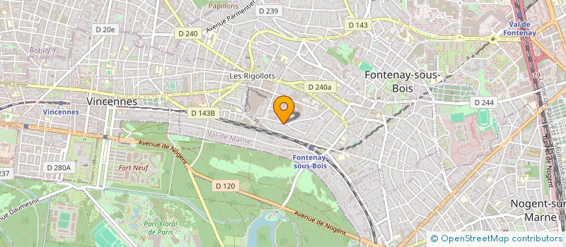 localisation de l'entreprise MONSIEUR FRANCOIS BRILLAT à FONTENAY-SOUS-BOIS