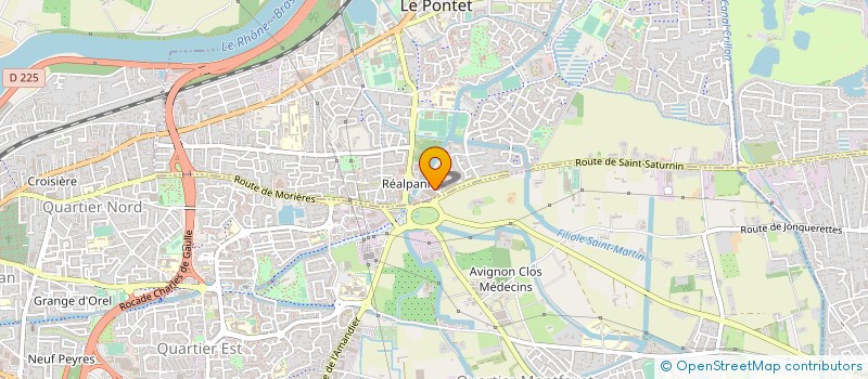 localisation de l'entreprise MONSIEUR FRANCOIS BRIN  LE PONTET