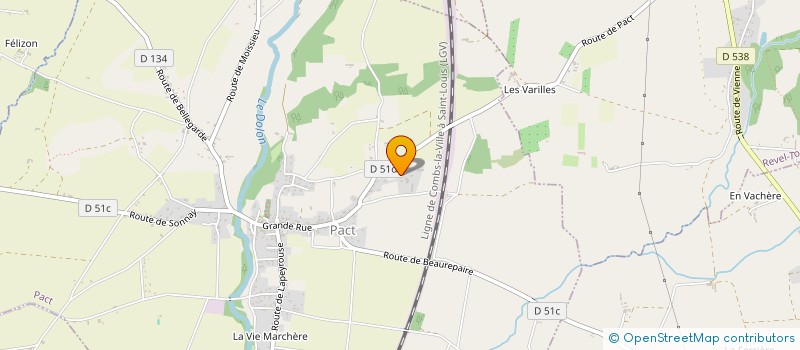 localisation de l'entreprise MONSIEUR FRANCOIS BROCHIER  PACT