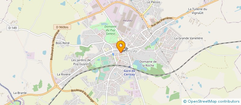 localisation de l'entreprise MONSIEUR FRANCOIS BROSSET  CERIZAY