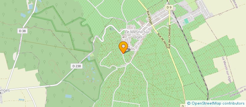 localisation de l'entreprise MONSIEUR FRANCOIS BRUGNON  LE MESNIL-SUR-OGER