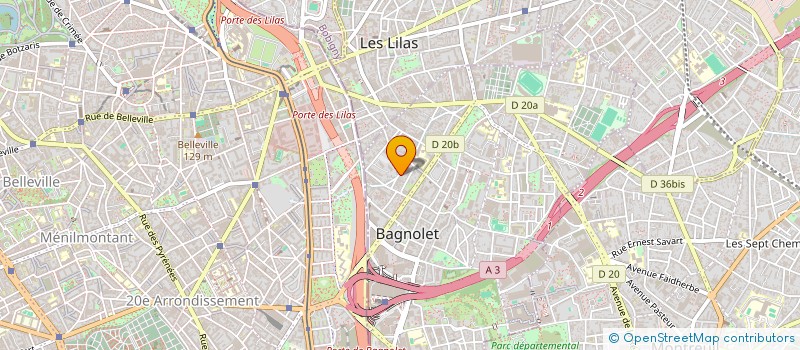 localisation de l'entreprise MONSIEUR FRANCOIS BRUMENT à BAGNOLET