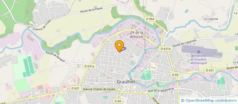 localisation de l'entreprise MONSIEUR FRANCOIS BRUN  GRAULHET