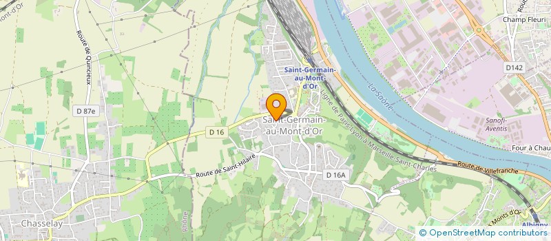 localisation de l'entreprise MONSIEUR FRANCOIS BRUNEL  SAINT-GERMAIN-AU-MONT-D'OR