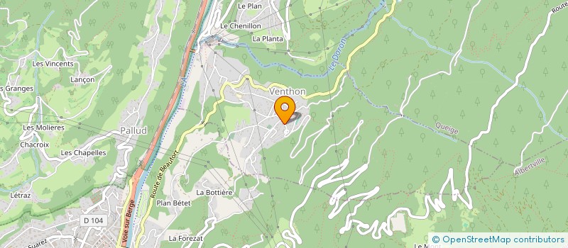 localisation de l'entreprise MONSIEUR FRANCOIS BRUYERE  VENTHON